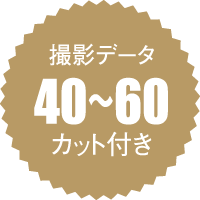 撮影データ40〜60カット付き